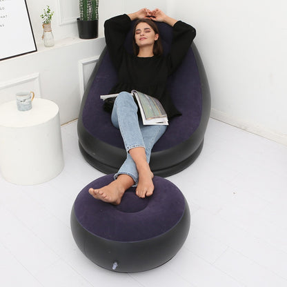 Outdoor Egg Recliner w/ Stool