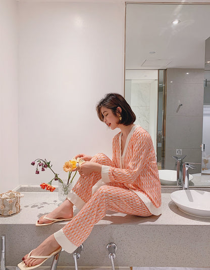 V Neck Luxury Pajamas