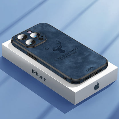 Luxury Sheepskin Leather Phone Case for iPhone