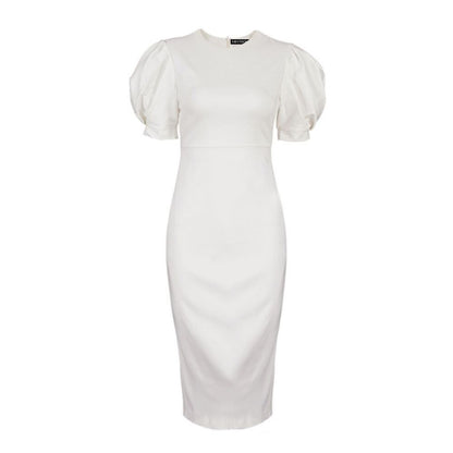 Luxe Puff Sleeve Cocktail Dress