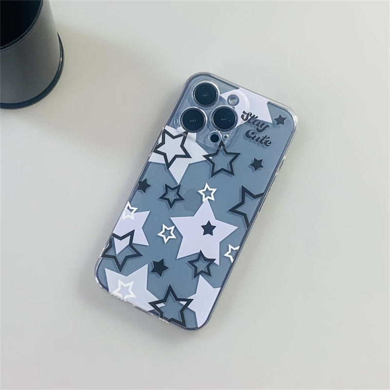 Korean Y2K Star Phone Case For iPhone