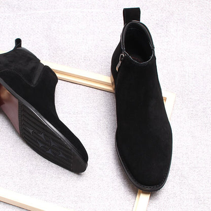 Suede Leather Ankle Boots