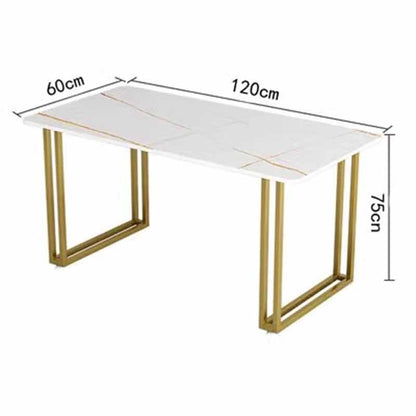 Nordic Gold Legged Dining Table