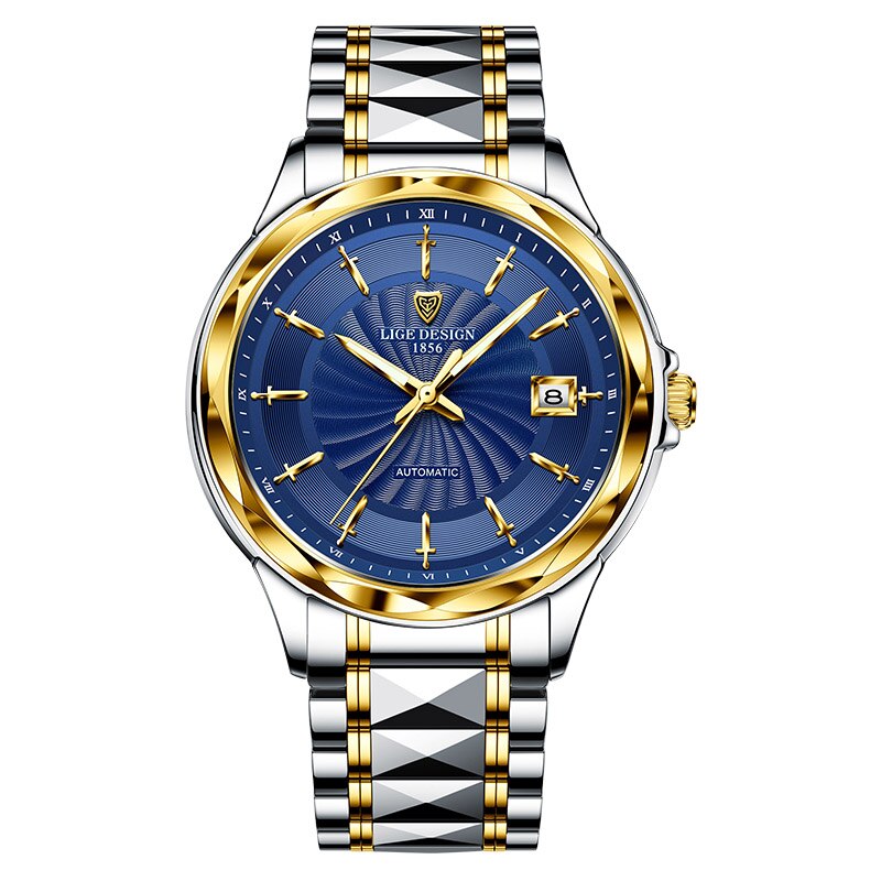 LIGE Sapphire Glass Automatic Watch