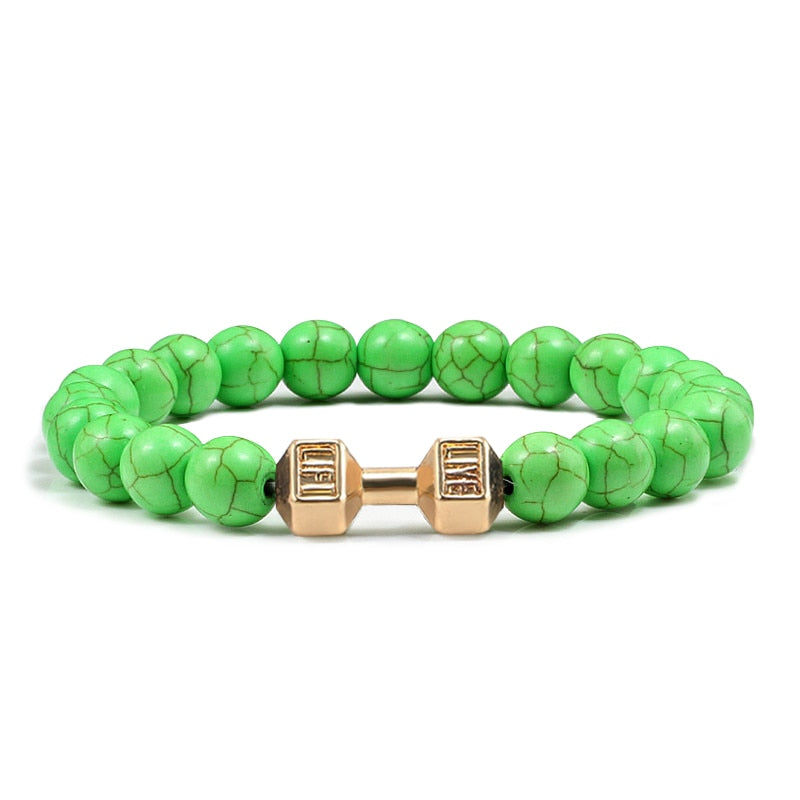 Natural Stone Beaded Bracelet