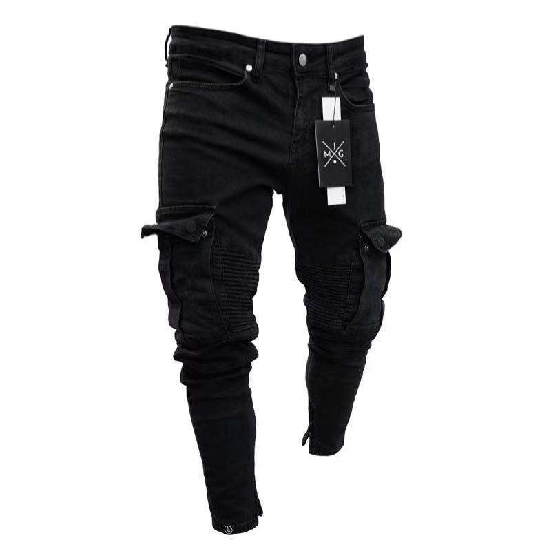 Denim Cargo Pants