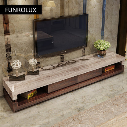 FUNROLUX Marble TV Cabinet