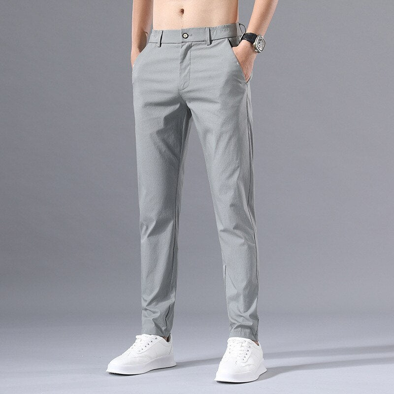 Casual Ice Silk Trousers