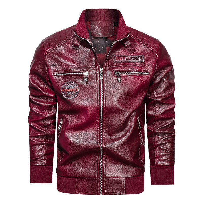 Faux Leather Moto Jacket