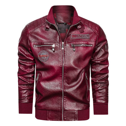 Faux Leather Moto Jacket