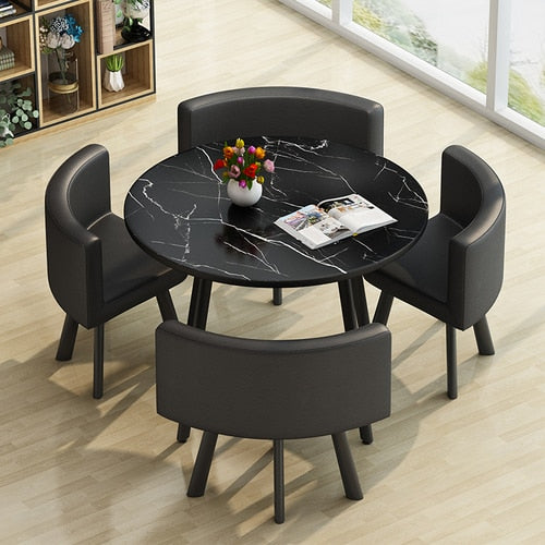 Modern Round Dining Table Set