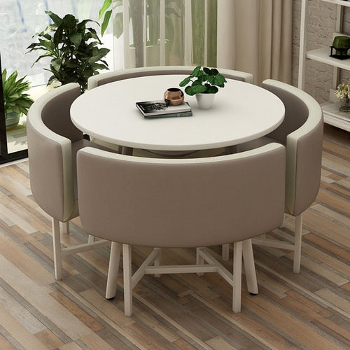 Modern Round Dining Table Set