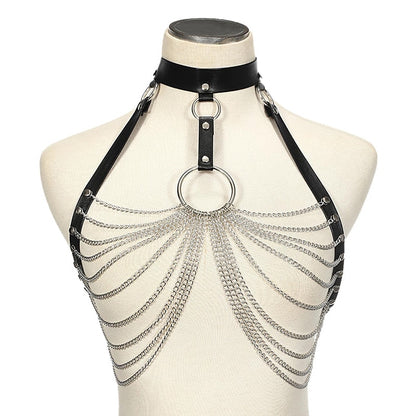 Gothic Leather Body Chains