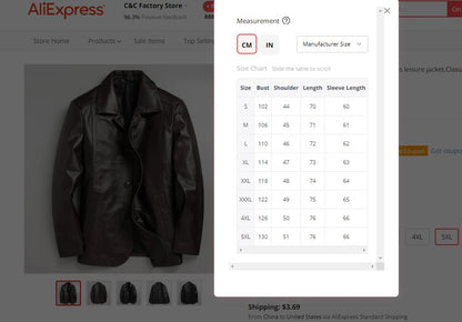 Cowhide Business Jacket