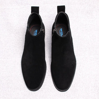 Suede Leather Ankle Boots