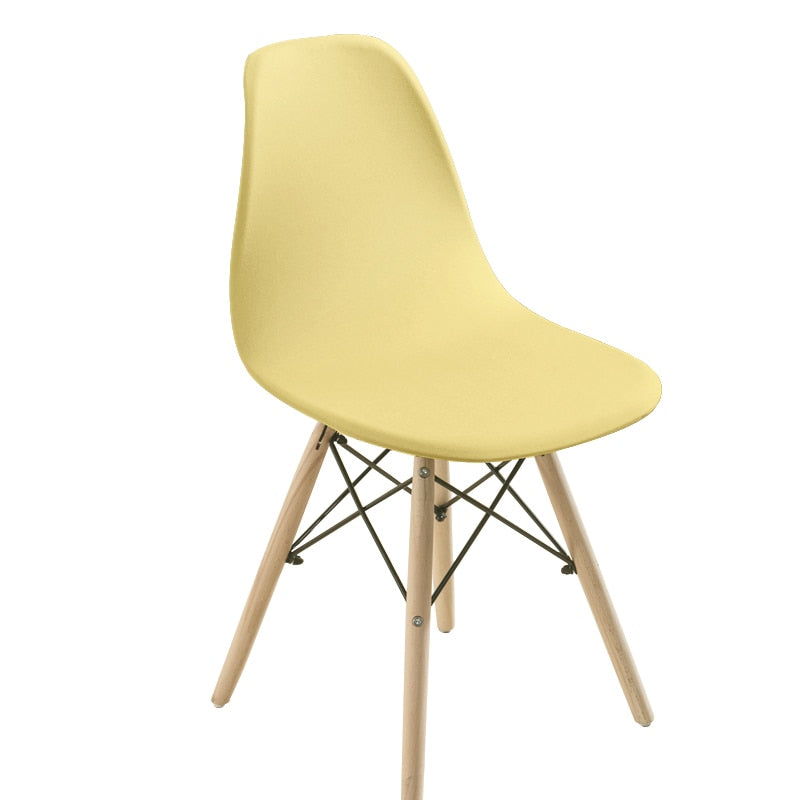 Solid Color Shell Chair Cover