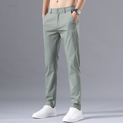 Casual Ice Silk Trousers
