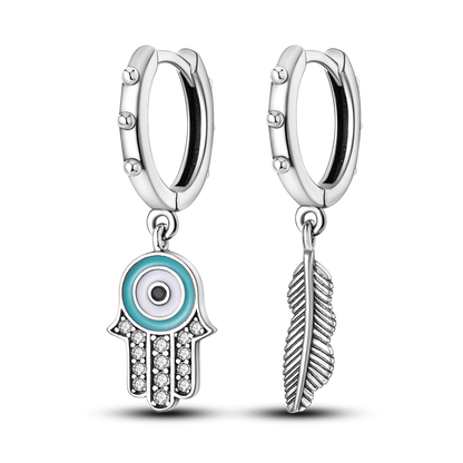 925 Silver Heart CZ Earrings