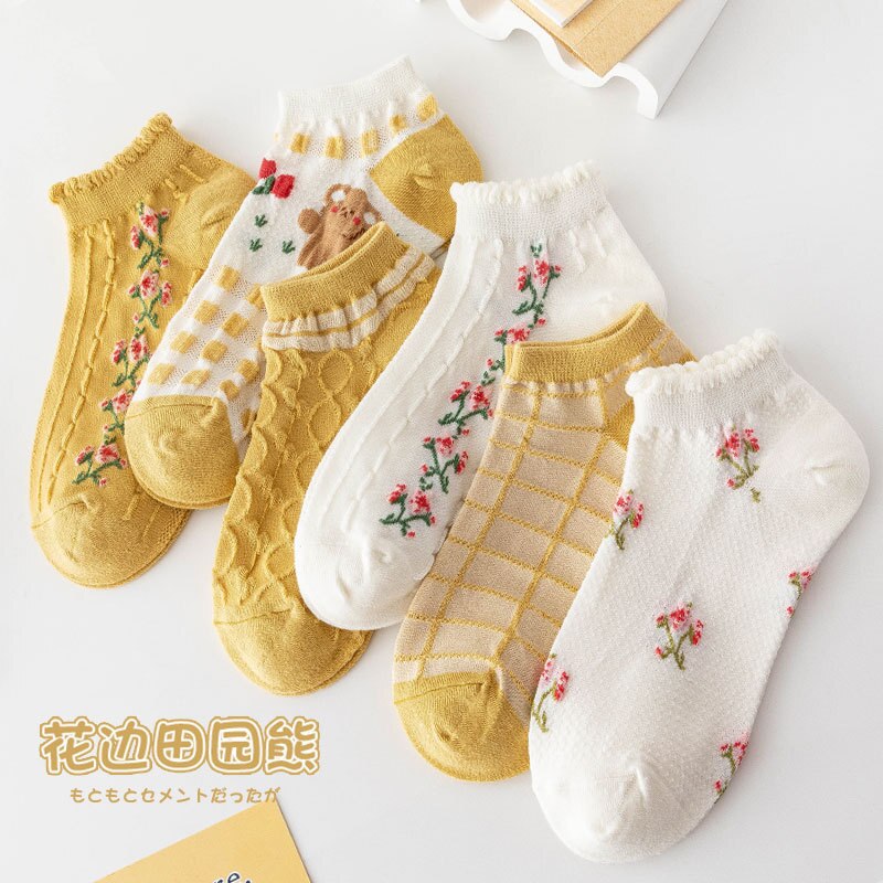5 Pairs Cartoon Socks