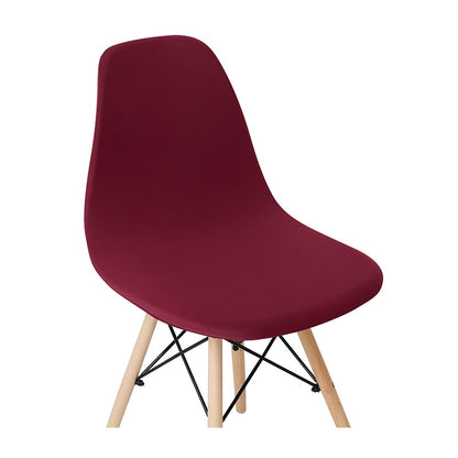 Solid Color Shell Chair Cover