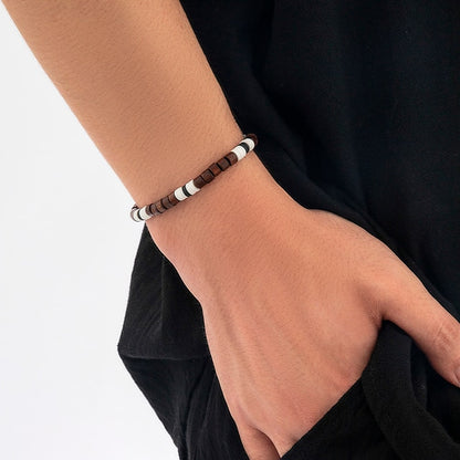 Black/White Soft Clay Bead Choker