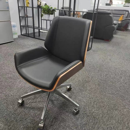 Mid-Back Bentwood Office Chair