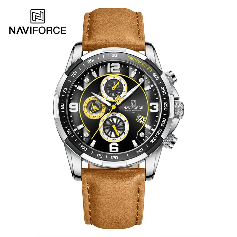 NAVIFORCE Waterproof Leather Watch