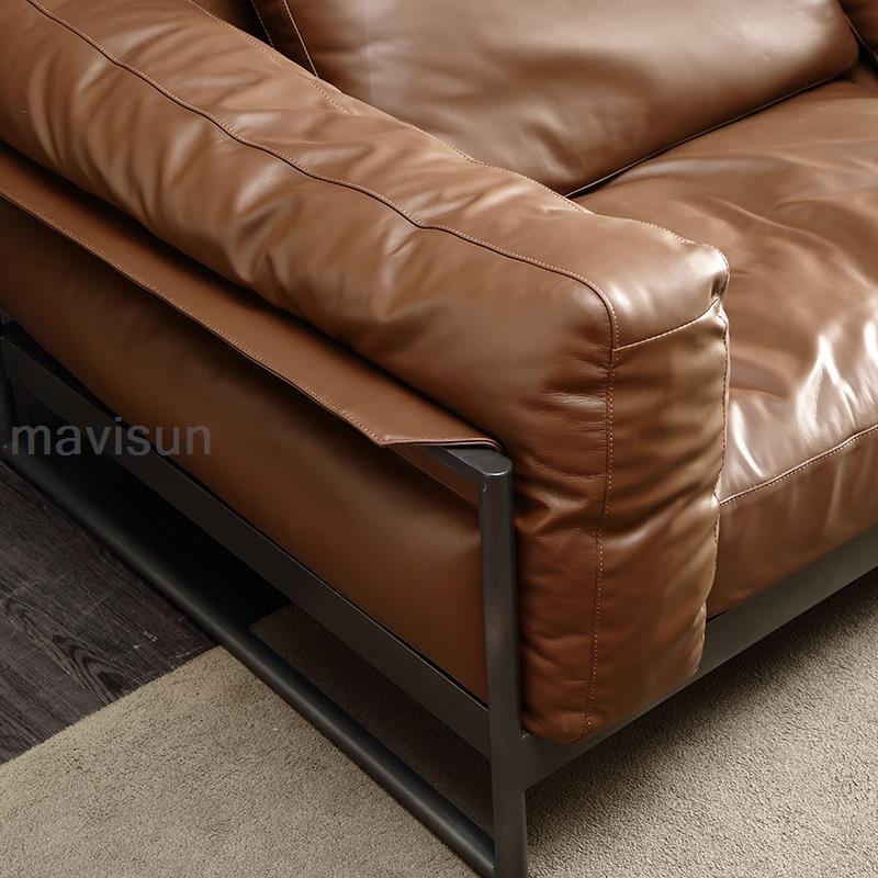 MAVISUN Italian Style Leather Couch