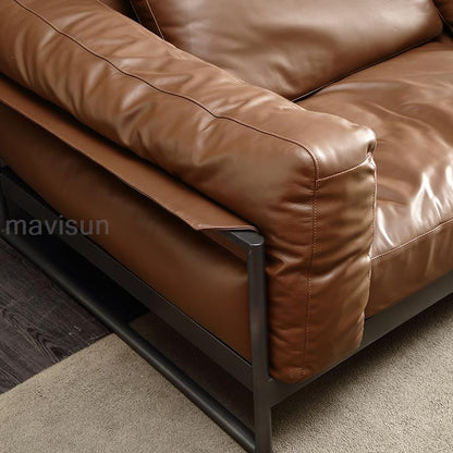 MAVISUN Italian Style Leather Couch