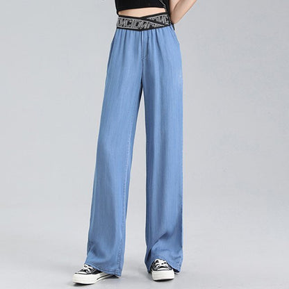 Ice Silk Chiffon Pants