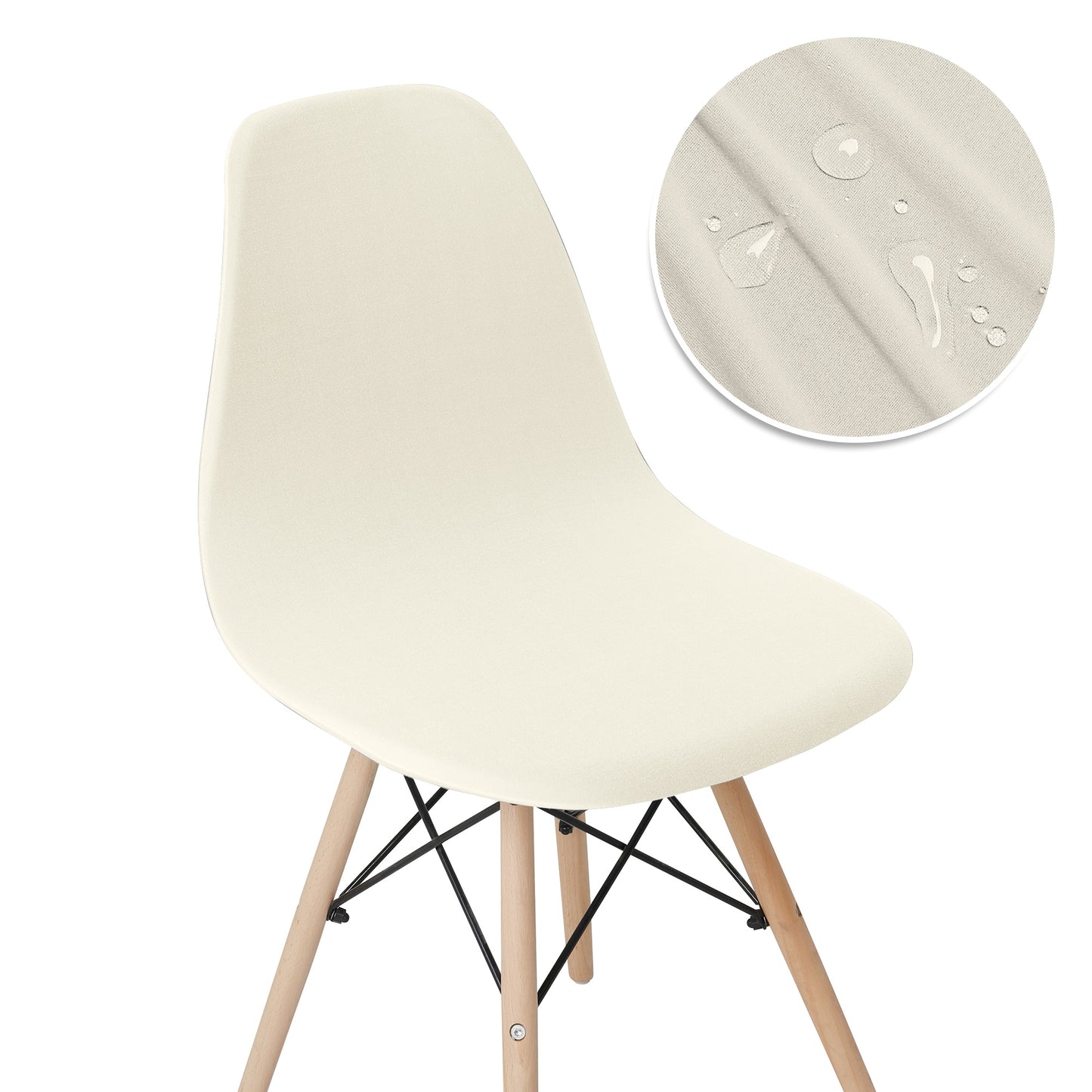 Solid Color Shell Chair Cover