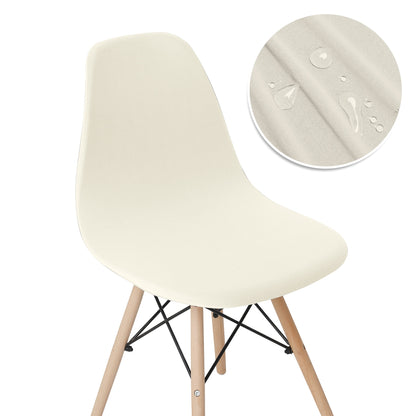 Solid Color Shell Chair Cover