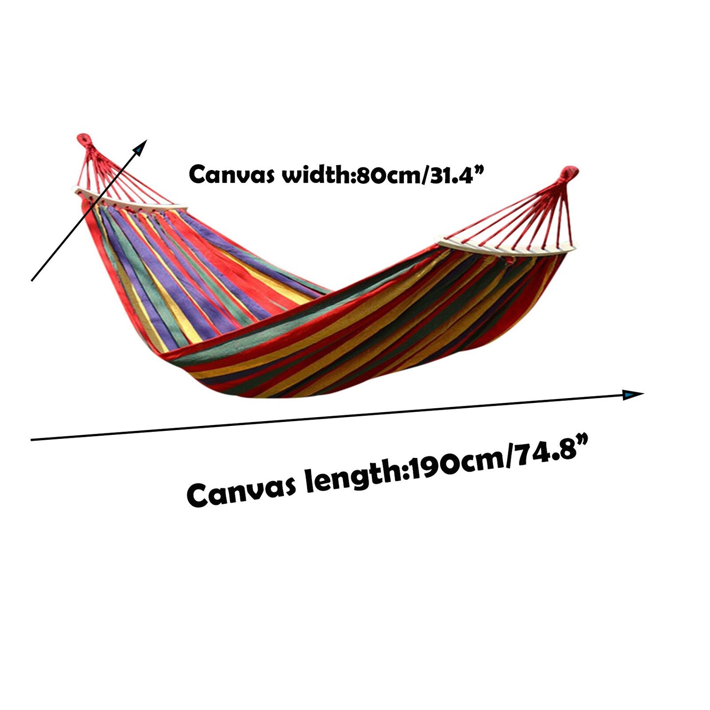 Two-Person Swinging Hammock, 200 x 150 cm