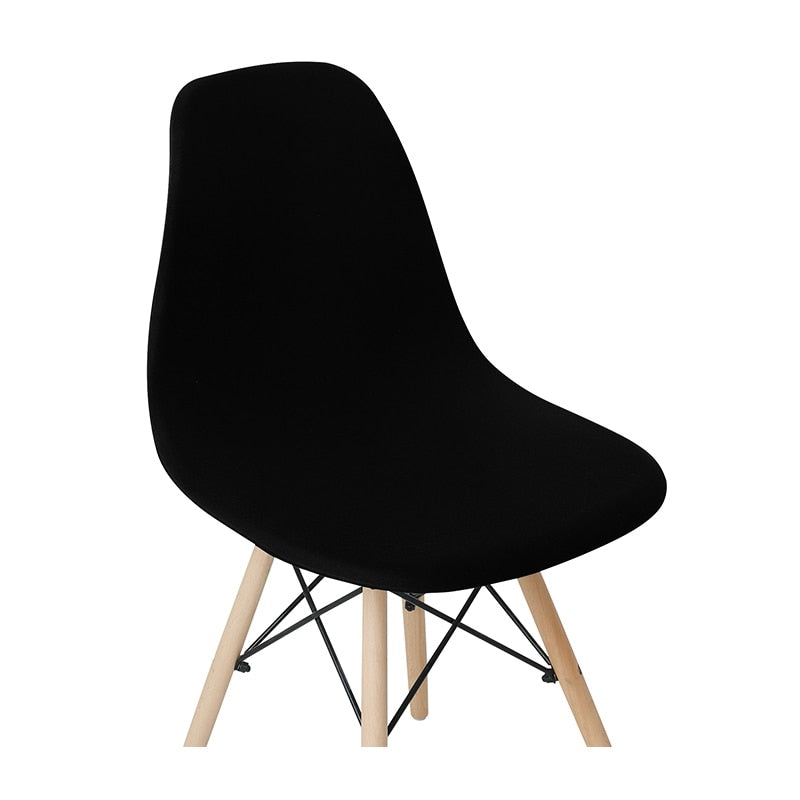 Solid Color Shell Chair Cover