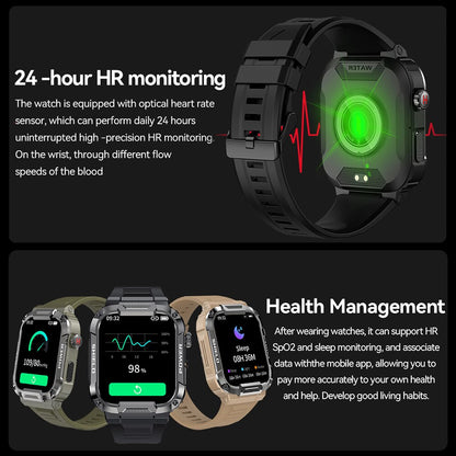 1.85 Outdoor Military Smart Watch