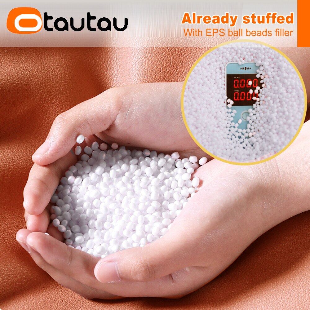 OTAUTAU Round Leather Ottoman