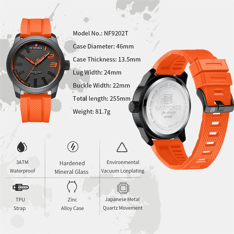 NAVIFORCE Waterproof Sports Watch