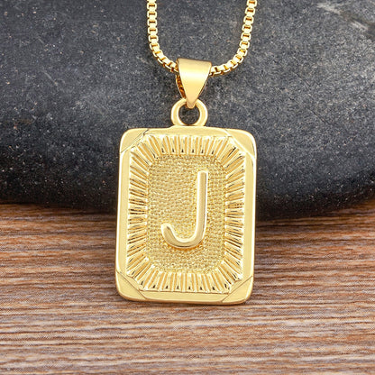 A-Z Gold Plated Letter Pendant