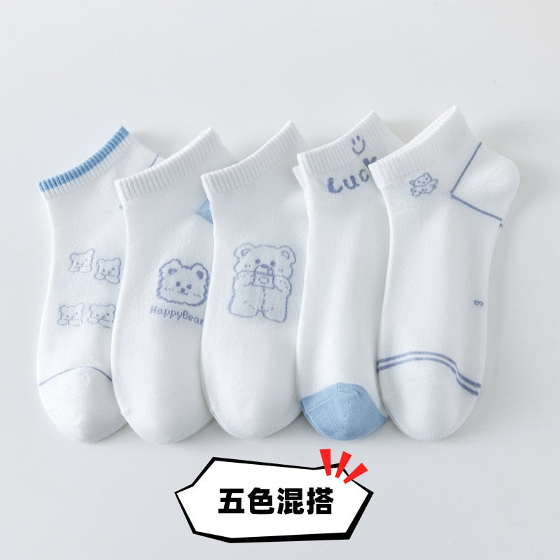 5 Pairs Cartoon Socks