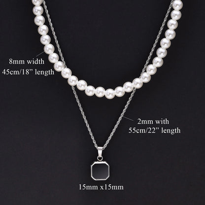 VNOX 2 piece Necklace