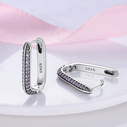 925 Silver Heart CZ Earrings