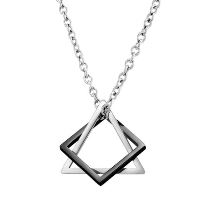 Geometric Stainless Steel Pendant