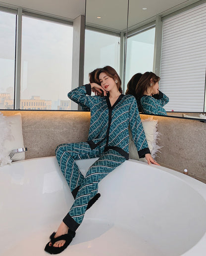 V Neck Luxury Pajamas