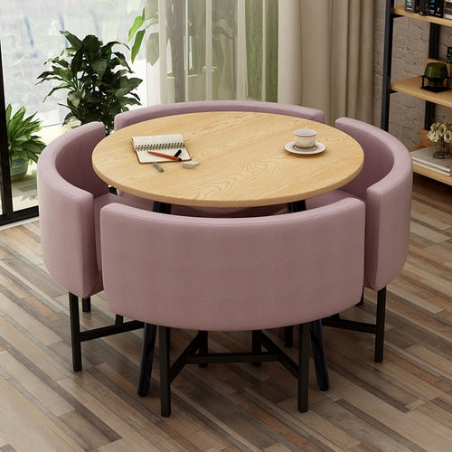 Modern Round Dining Table Set