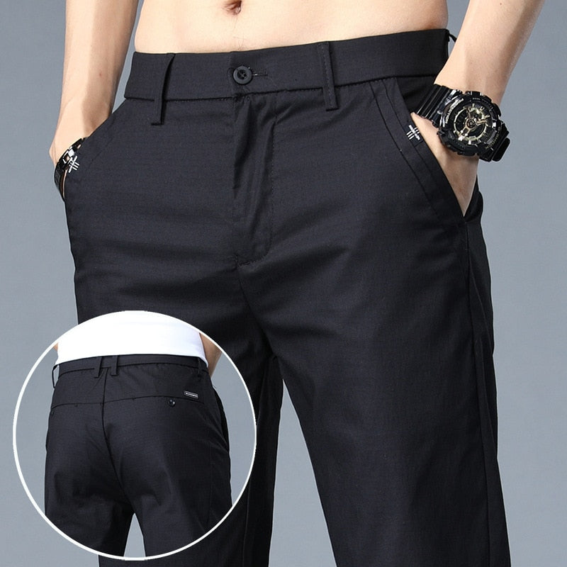 Casual Ice Silk Trousers