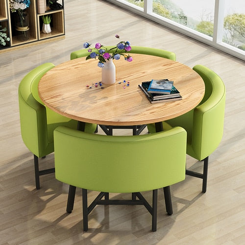 Modern Round Dining Table Set