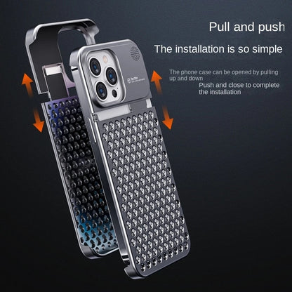 Luxury Metal Cooling Phone Case For iPhone