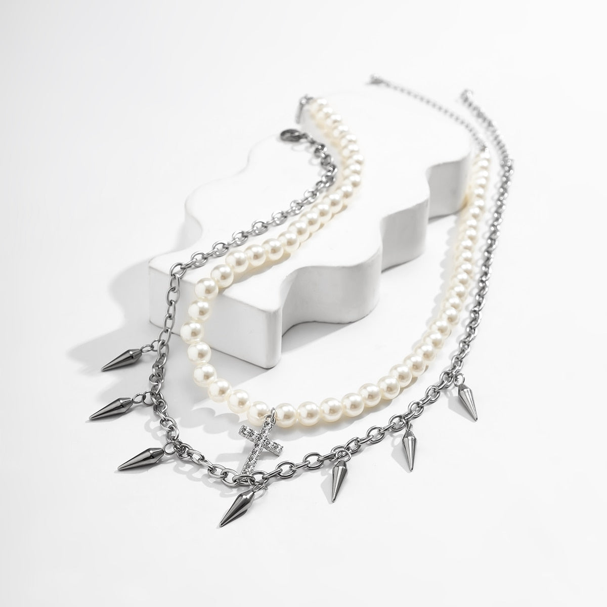 Layered Stainless Steel Choker