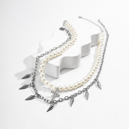 Layered Stainless Steel Choker
