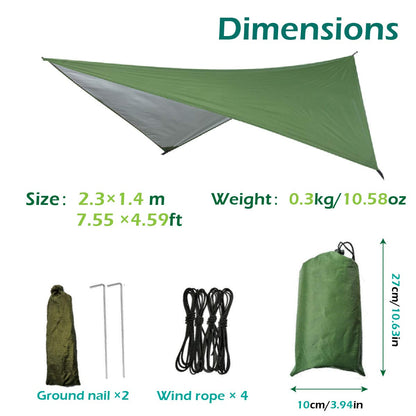 2 Person Hammock with Mosquito Net